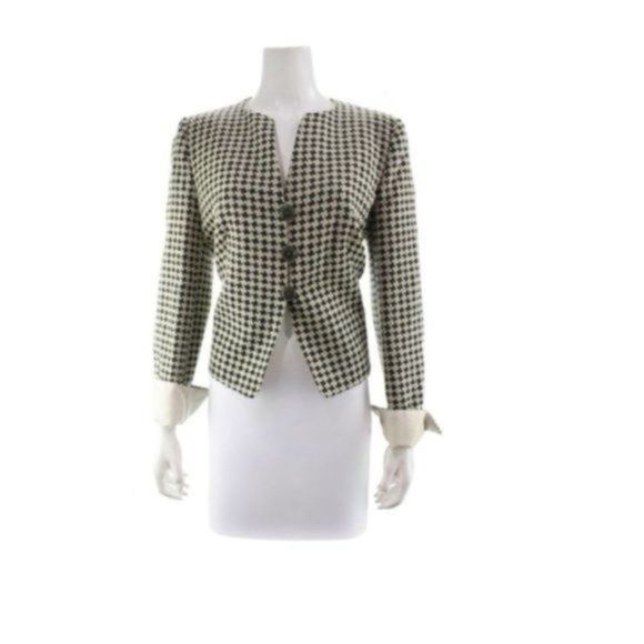 ARMANI COLLEZIONI Houndstooth Blazer